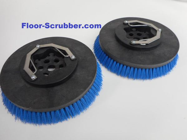 Set (2) Tennant 399247, 1220218 T5 Nobles SS5 14" Poly Brushes .030 for 28" Floor Scrubber
