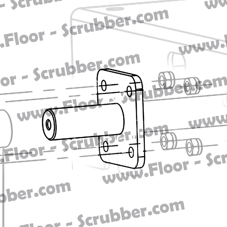 SHAFT WHEELS PHOS. PKD 9096501000, 9100002135 Clarke 