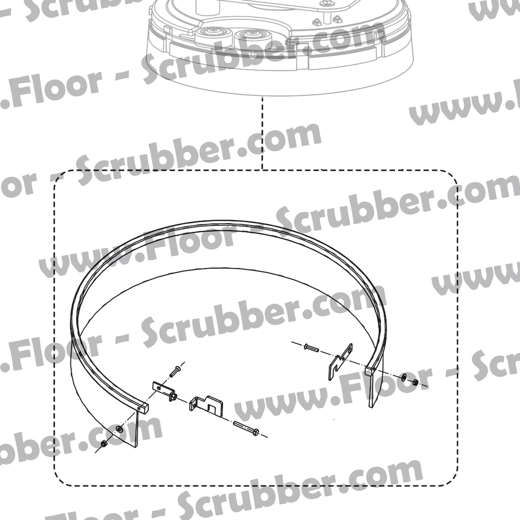 Clarke Advance 9096737000 SPLASH GUARD KIT 17"