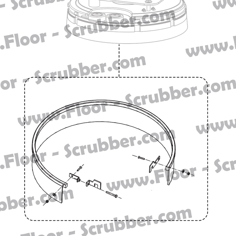 Clarke Advance 9096737000 SPLASH GUARD KIT 17"