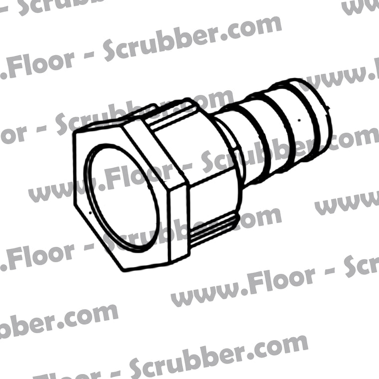 9097115000, 9100002148 BARB HOSE STRGHT 1/2 PLAST 