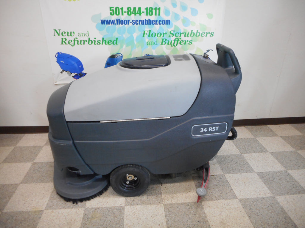 left side of advance 34rst automatic floor scrubber for warehouse