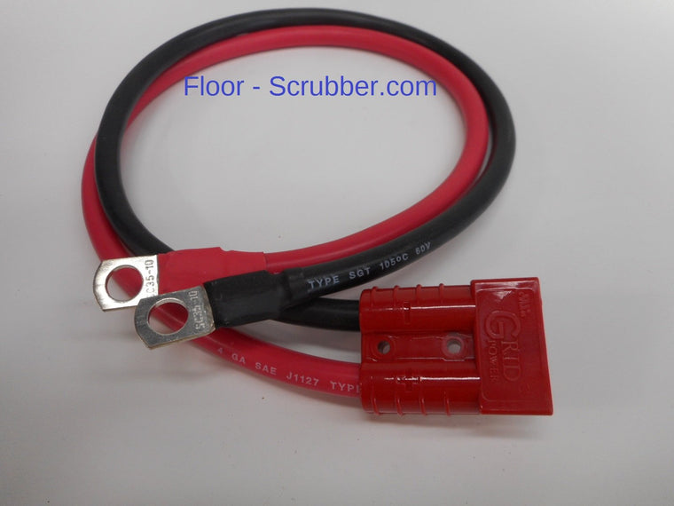 24" charger cord whip for charger on floor scrubber