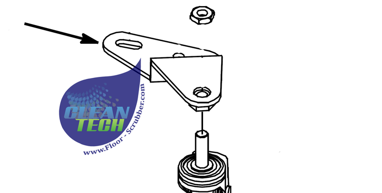 Tennant Nobles 1011956 Plate for squeegee on a ss5 or t5e floor scrubber