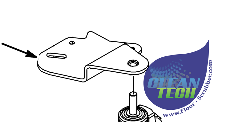 Tennant Nobles 1023273 Plate, Caster, Mtg, Sgqe, Rh