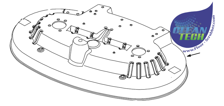 Tennant Nobles 1023697 Brush Deck