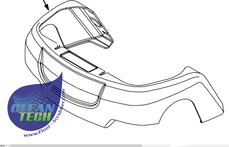 Tennant Nobles 9003253 Cover Kit, Head, Cylindrical Front Bumper