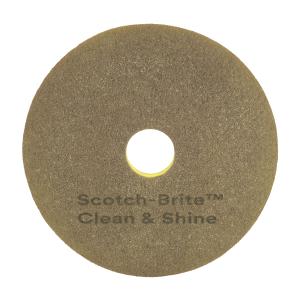 3M 20" Scotch Brite Yellow Clean and Posish Pads Case of 5 